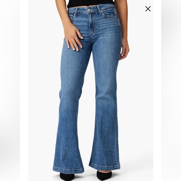 PAIGE Denim - Paige Genevieve Modern High Rise Flare Jeans Size 34 Perspective